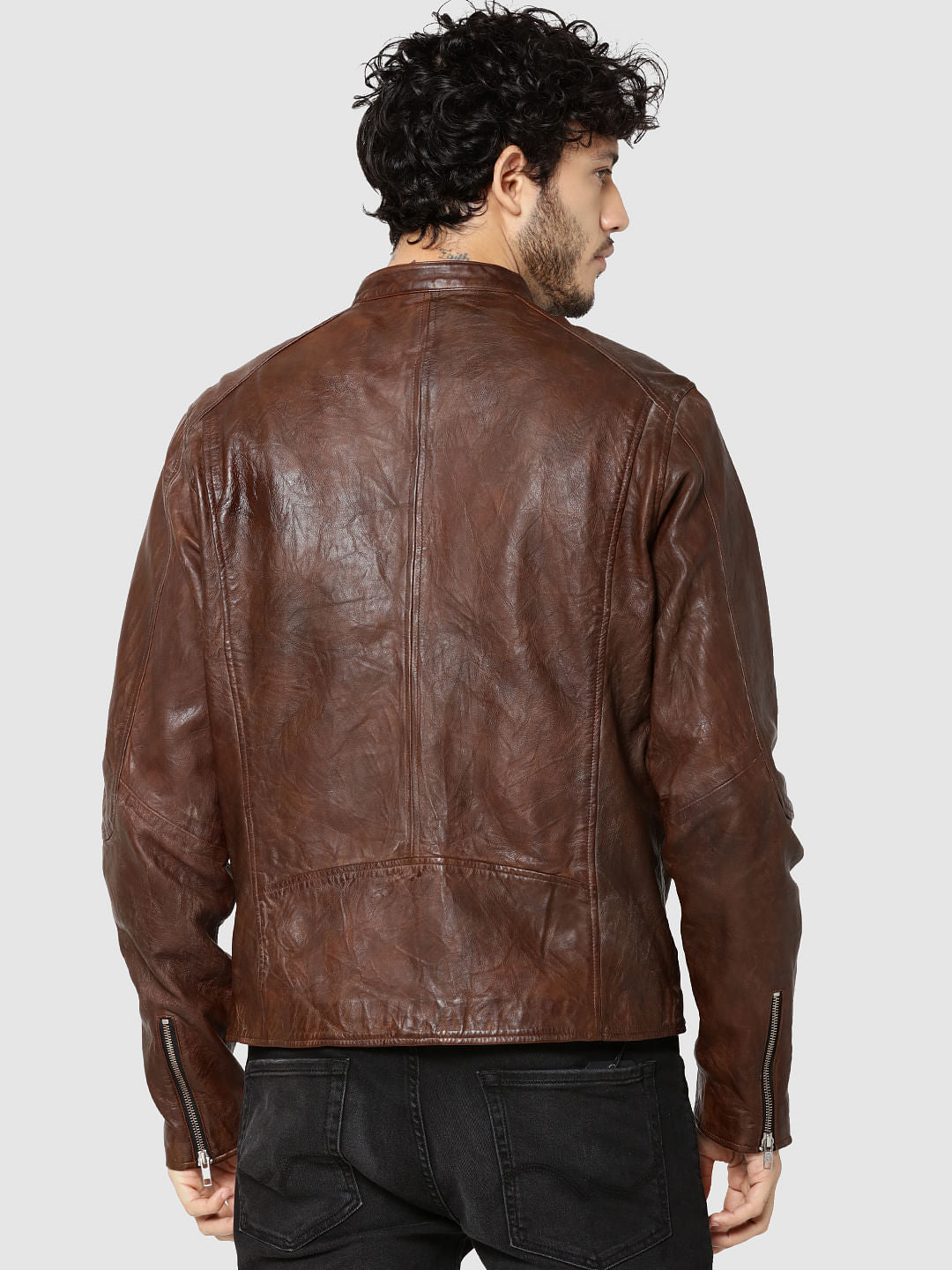 Dark Brown Leather Jacket