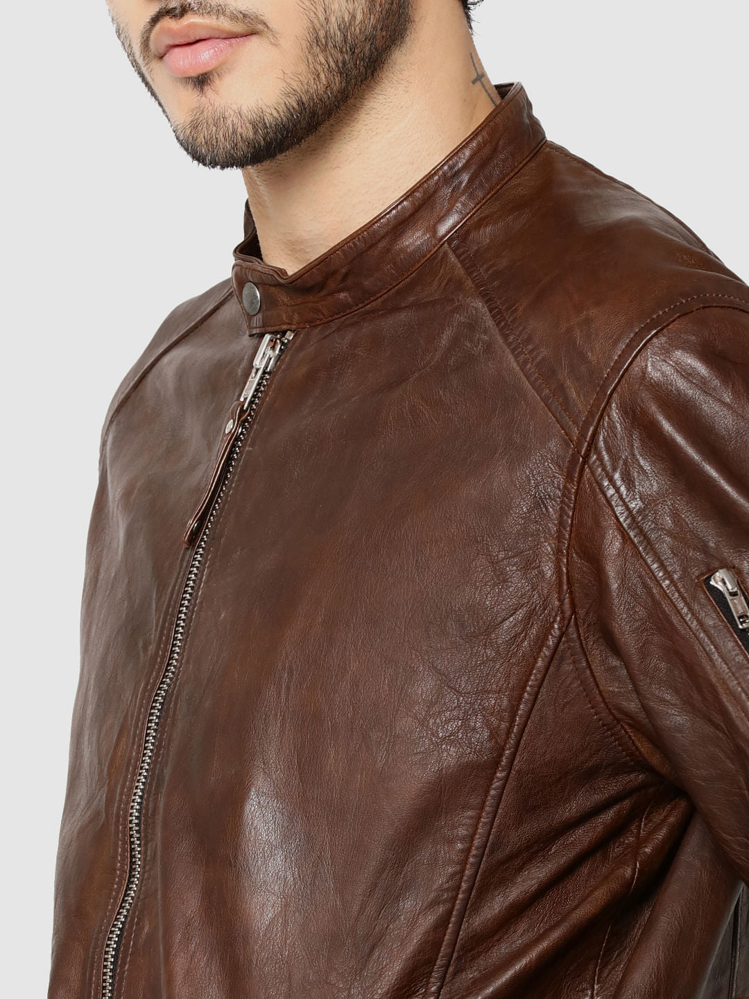 Dark Brown Leather Jacket