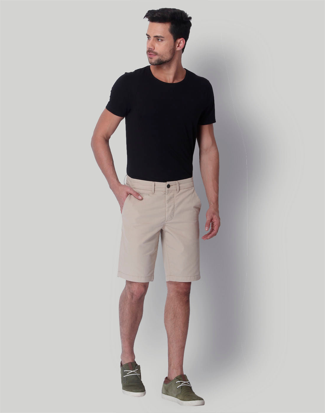 Beige Shorts