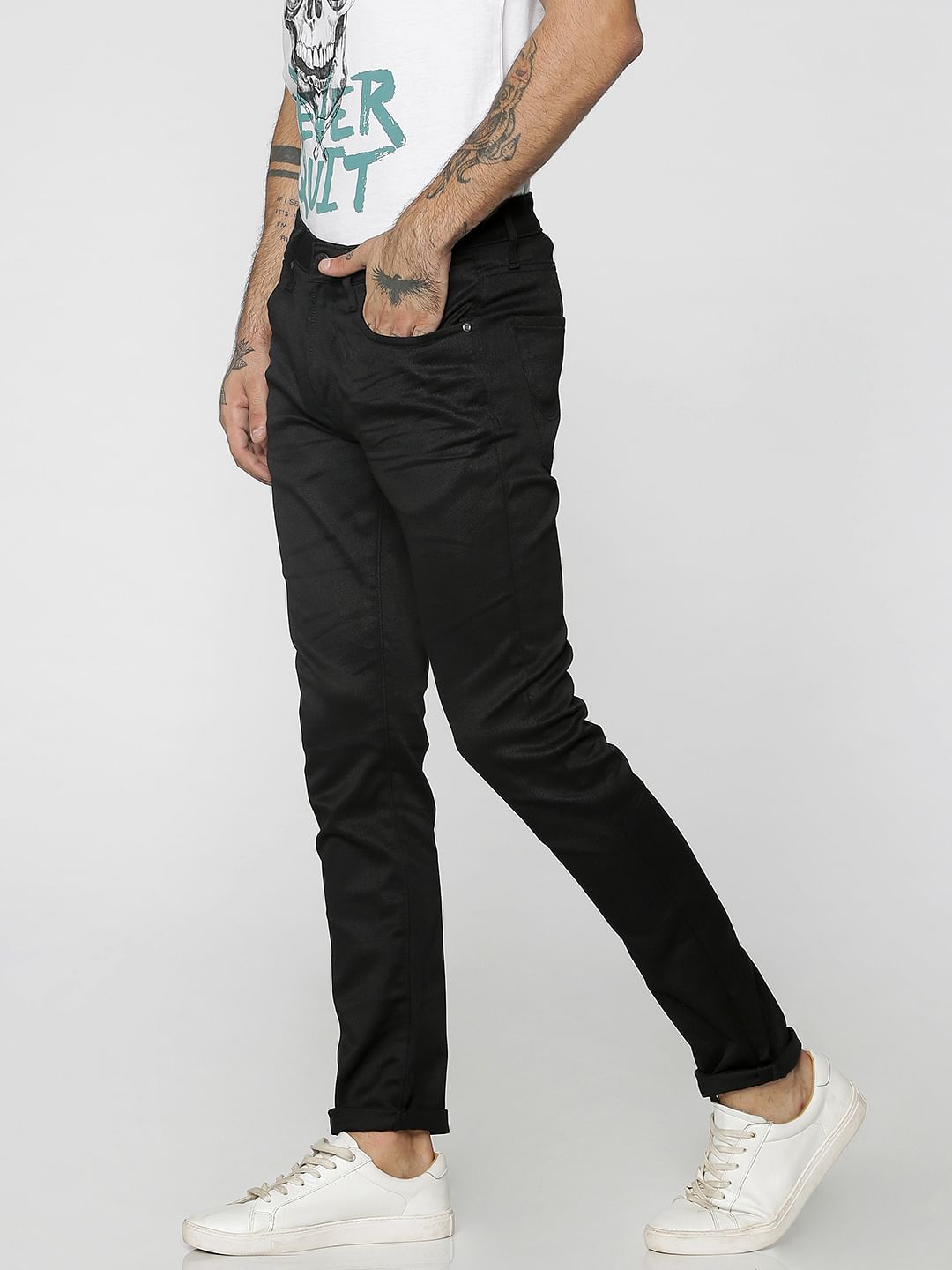 Black Ben Low Rise Skinny Fit Jeans