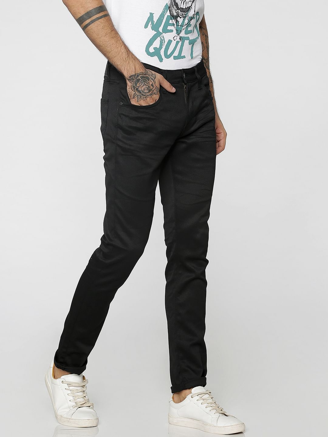 Black Ben Low Rise Skinny Fit Jeans