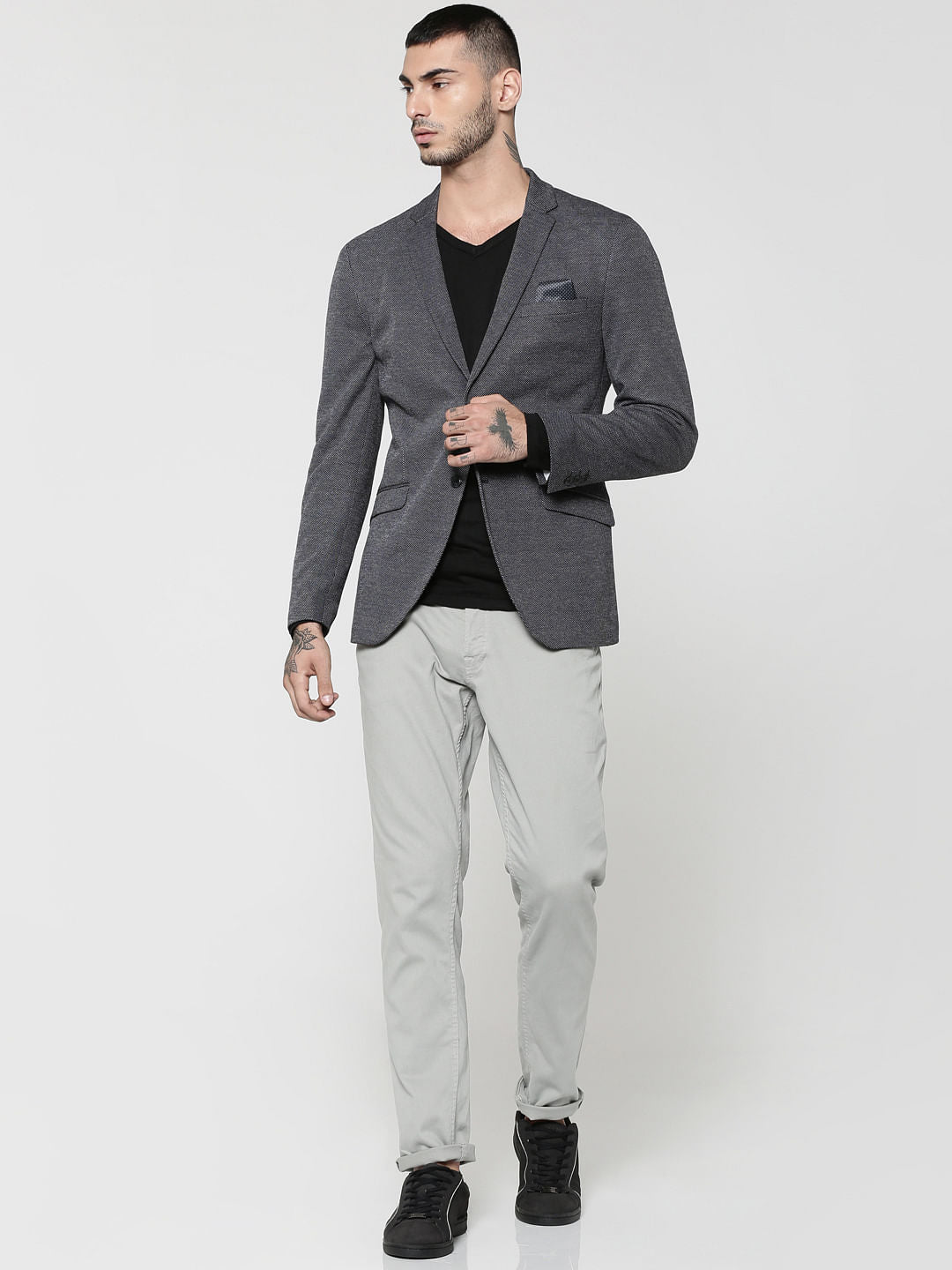 Black Slim Fit Blazer