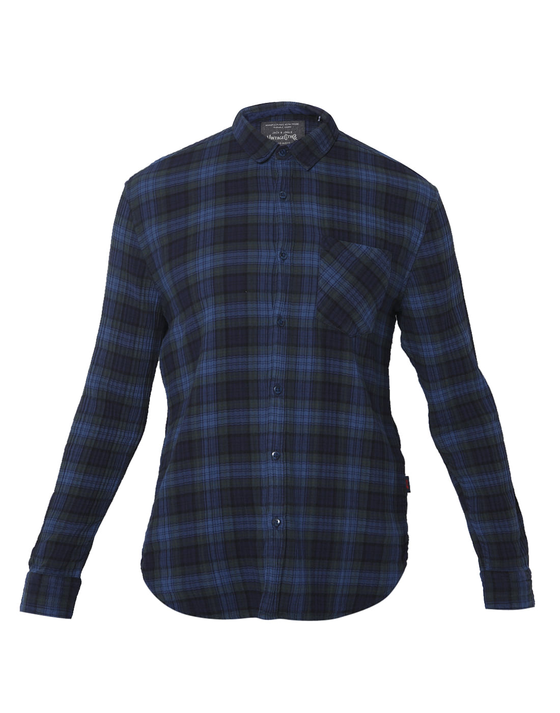 Blue & Black Check Shirt