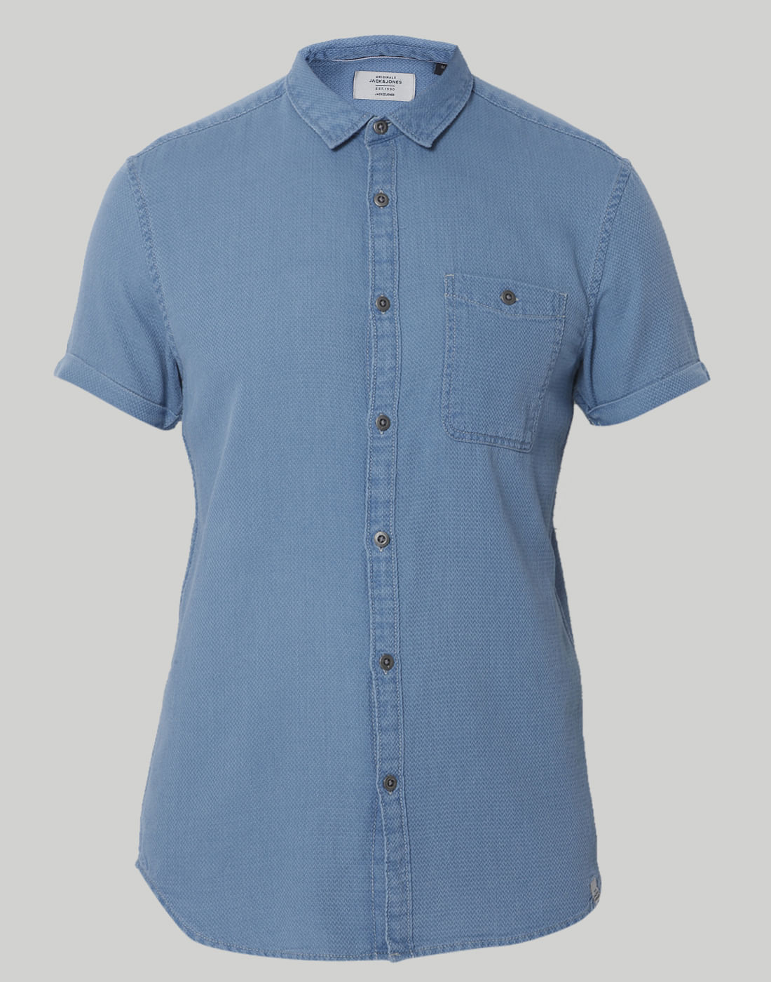 Blue Denim Regular Fit Shirt