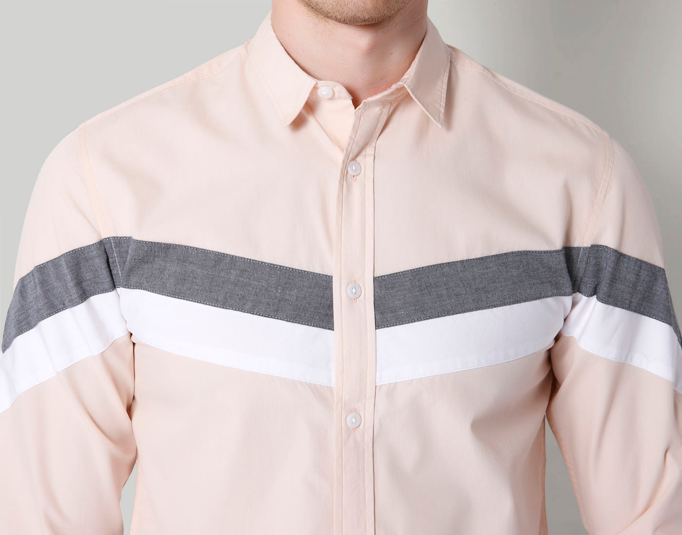 Beige Striped Shirt