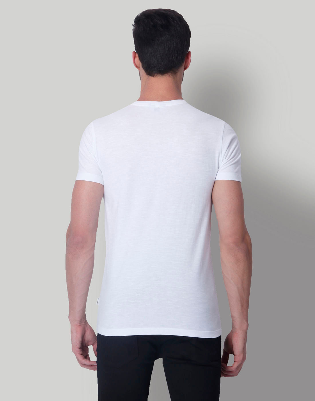 White Graphic Print Crew Neck T-Shirt