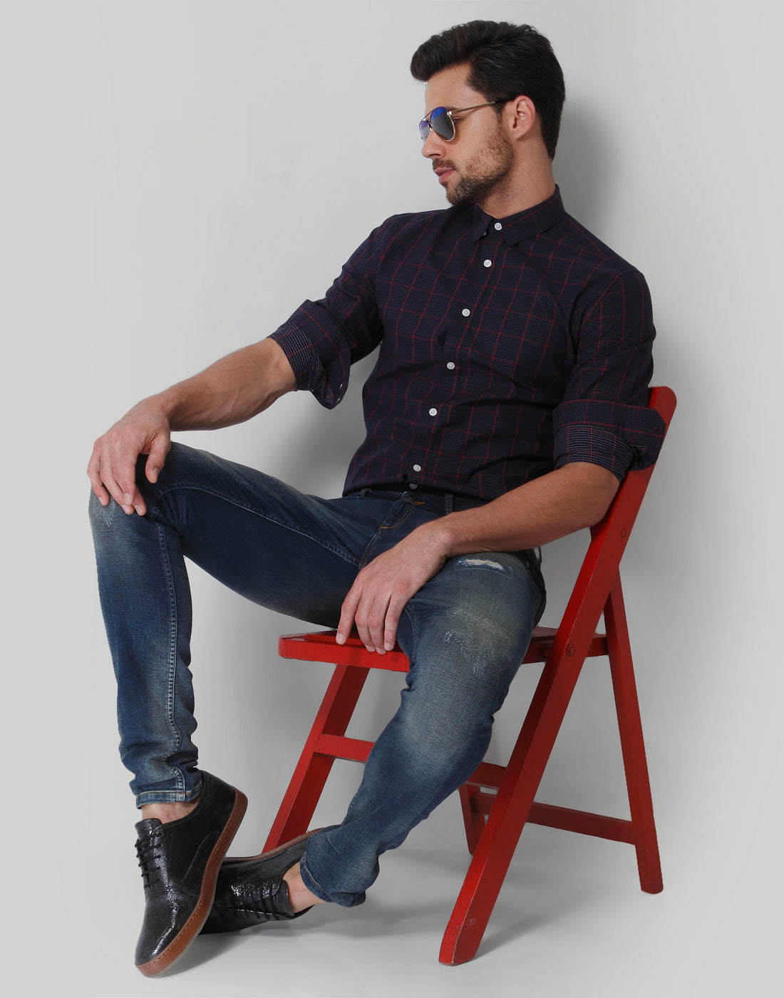 Blue Check Shirt