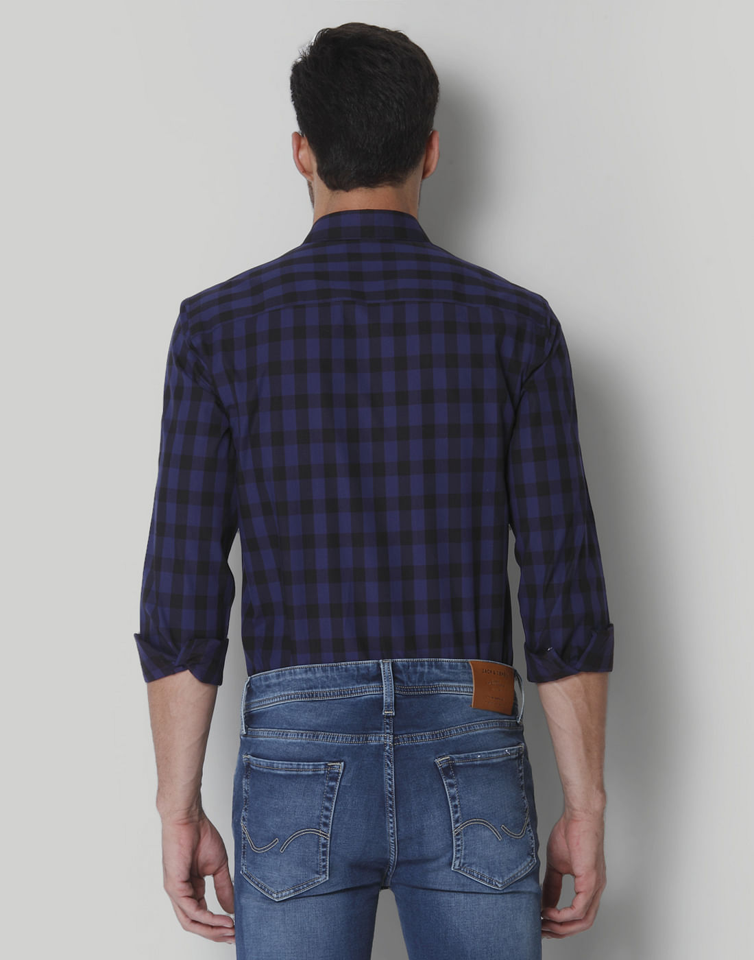 Blue & Black Check Shirt