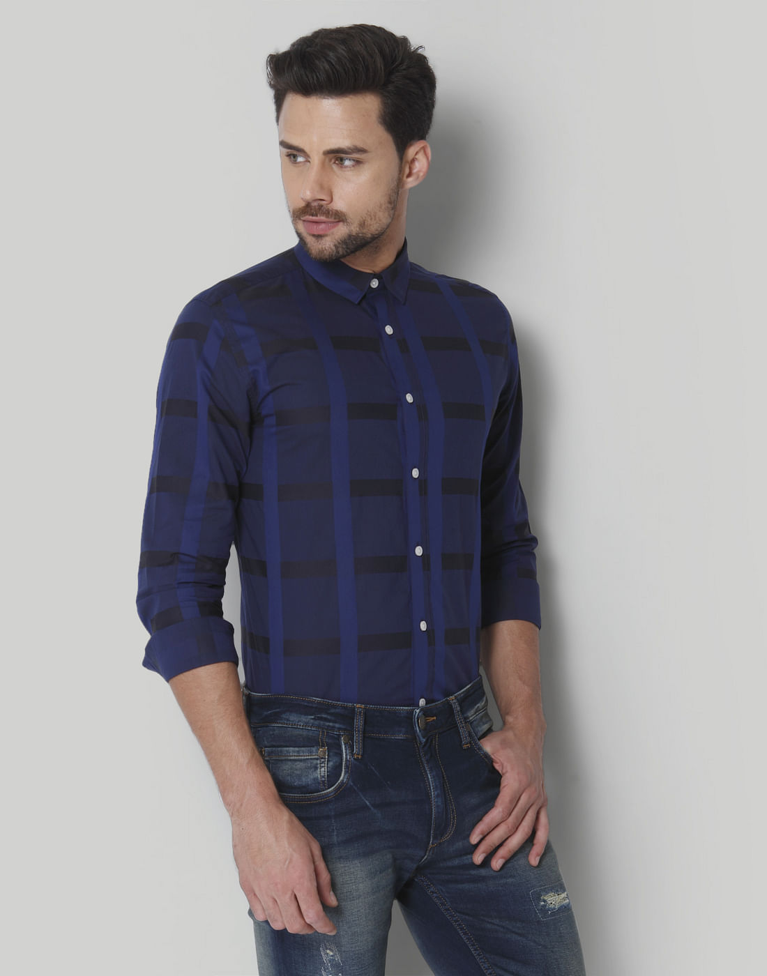 Blue Check Shirt