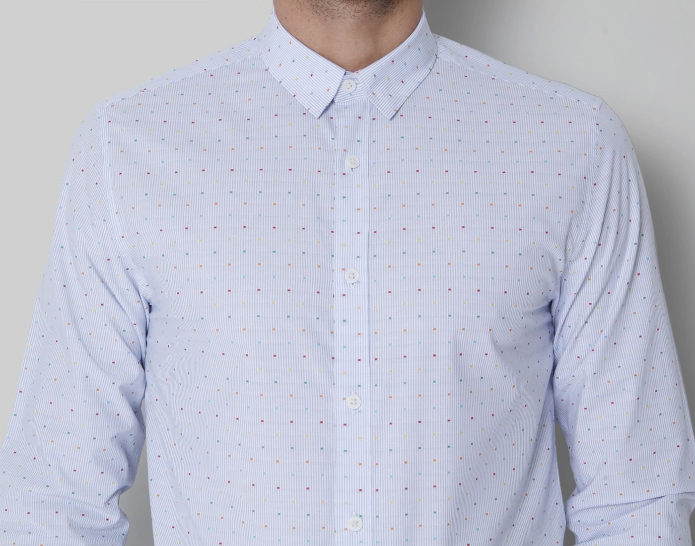 Blue Polka Dot Shirt