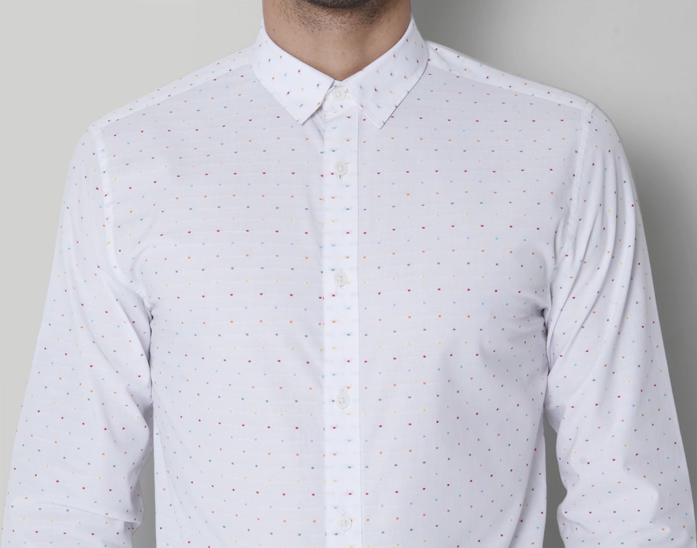 White Polka Dot Shirt