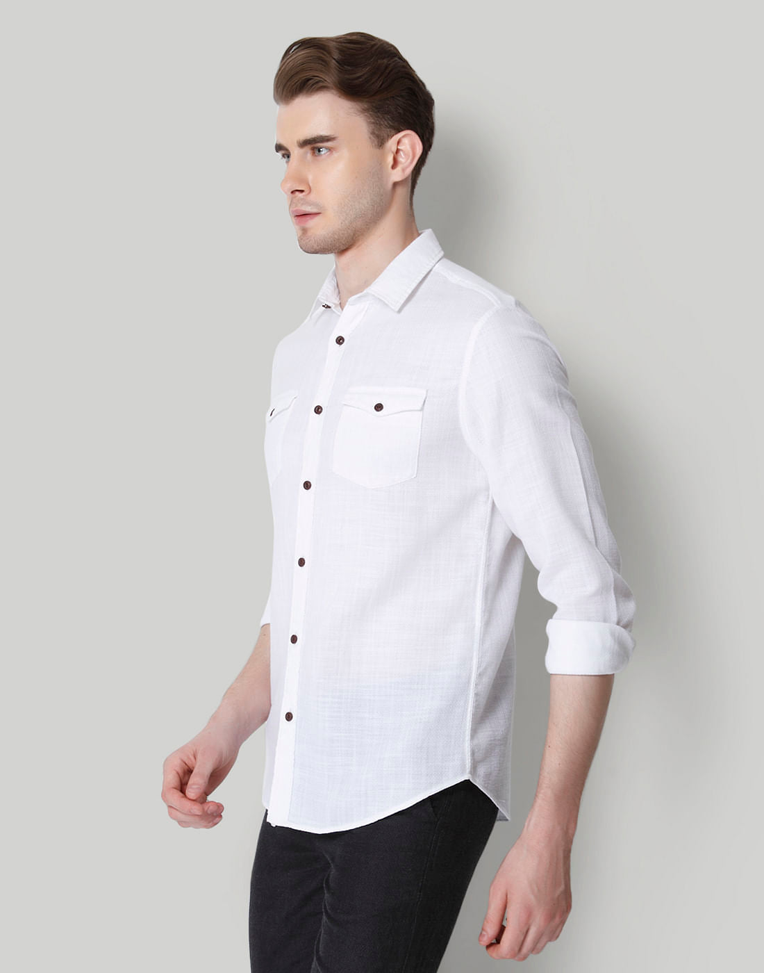 White Slim Fit Shirt