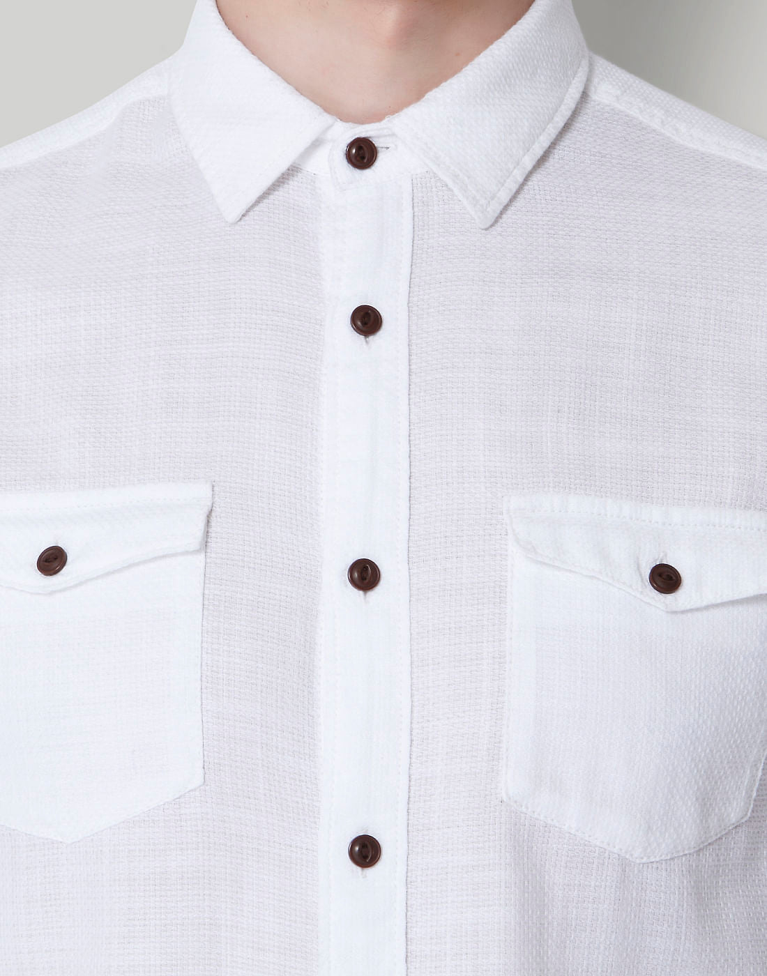 White Slim Fit Shirt