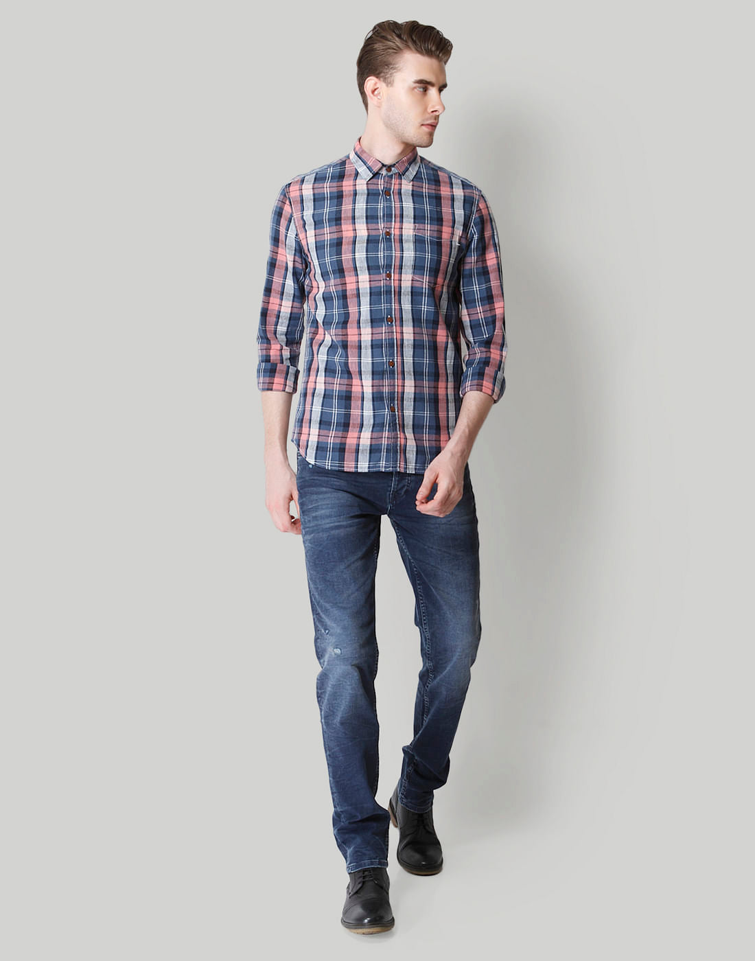 Red Check Linen Shirt