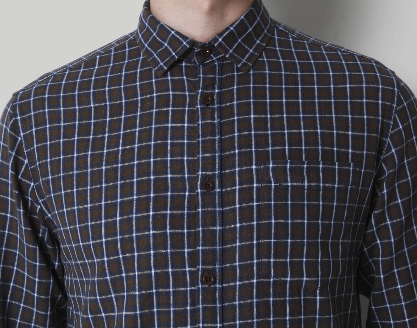 Brown Check Shirt