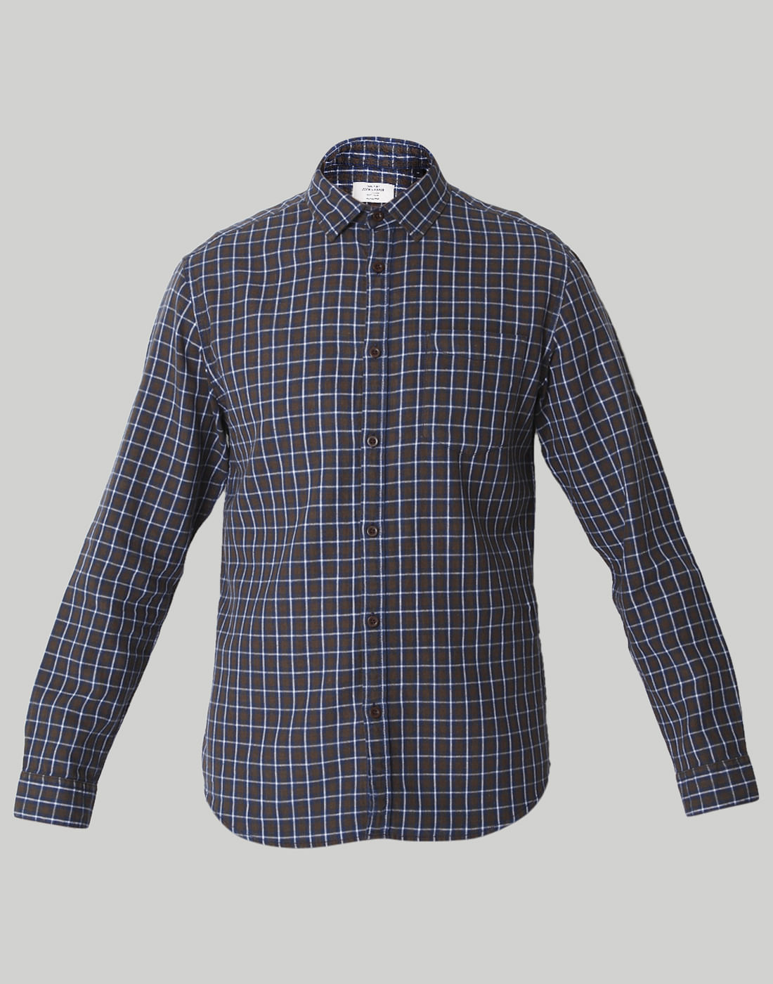 Brown Check Shirt