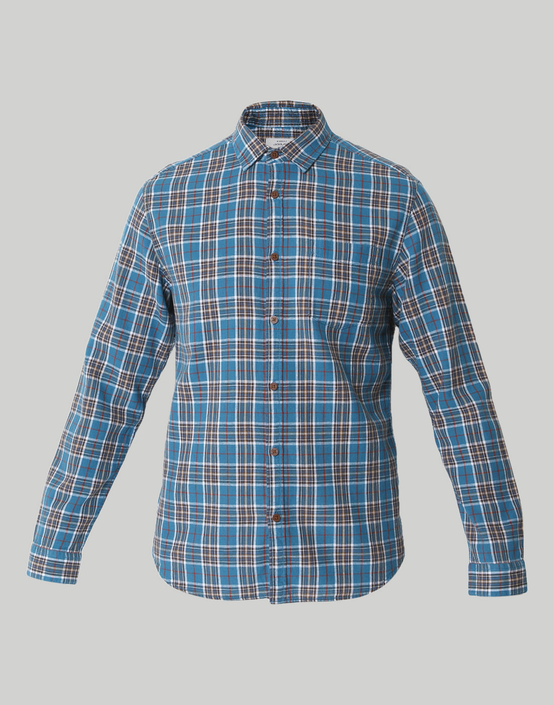 Blue Check Linen Shirt