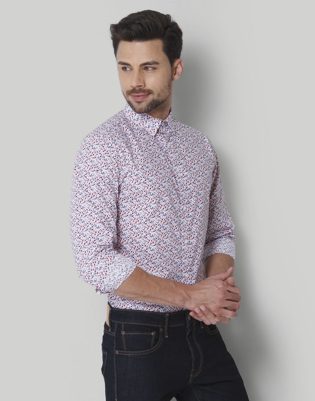 White Printed Shirt