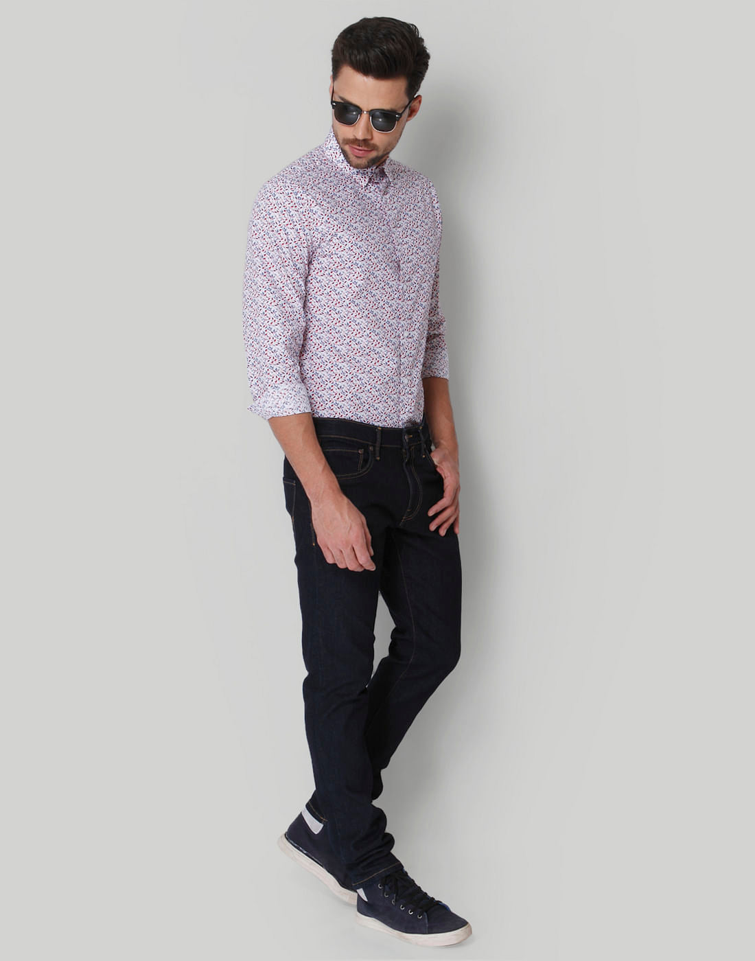 White Printed Shirt