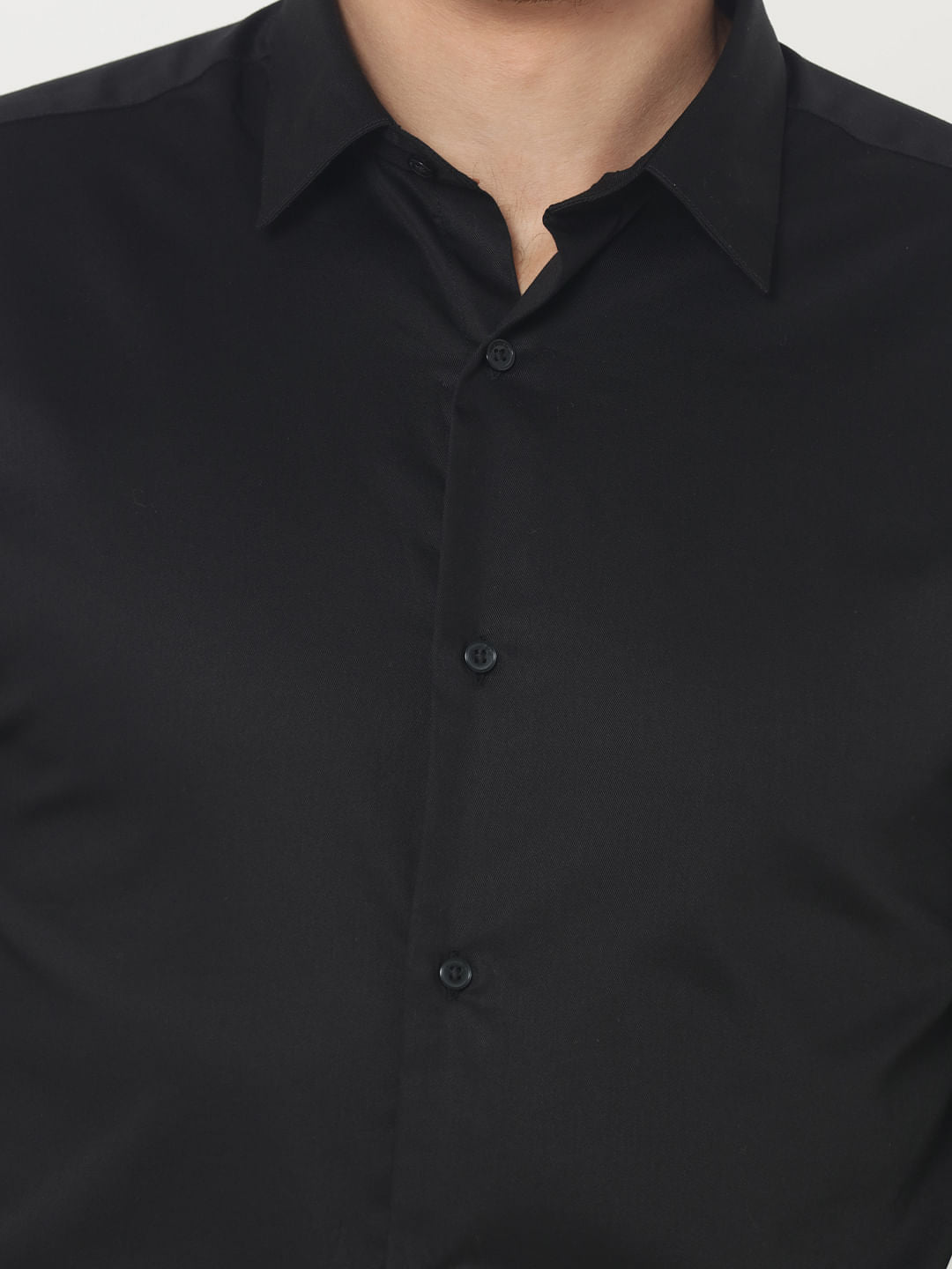 Black Slim Fit Shirt
