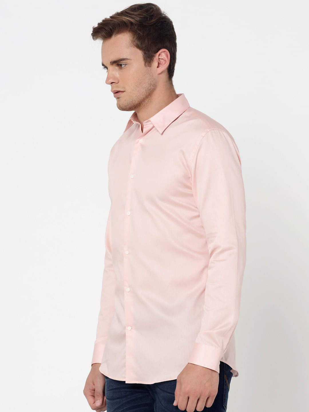 Pink Slim Fit Shirt