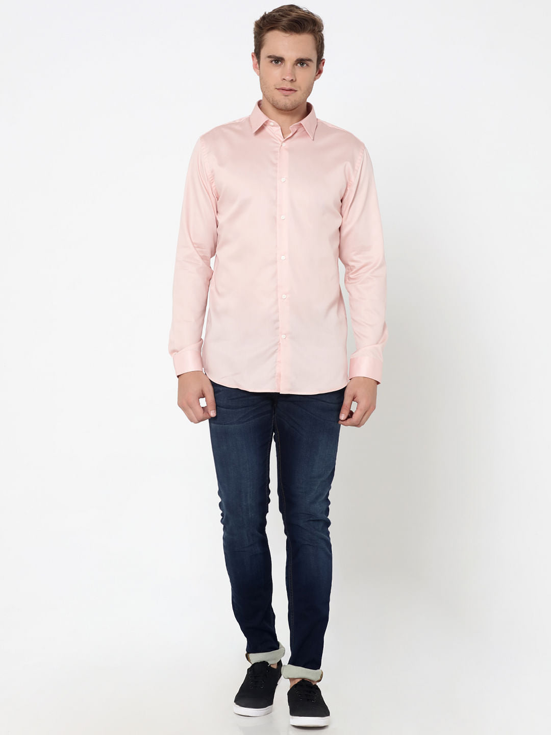 Pink Slim Fit Shirt
