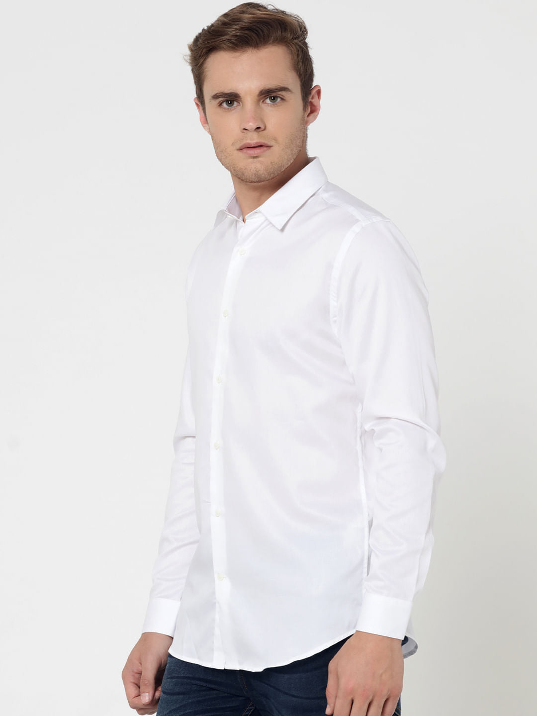 White Slim Fit Shirt