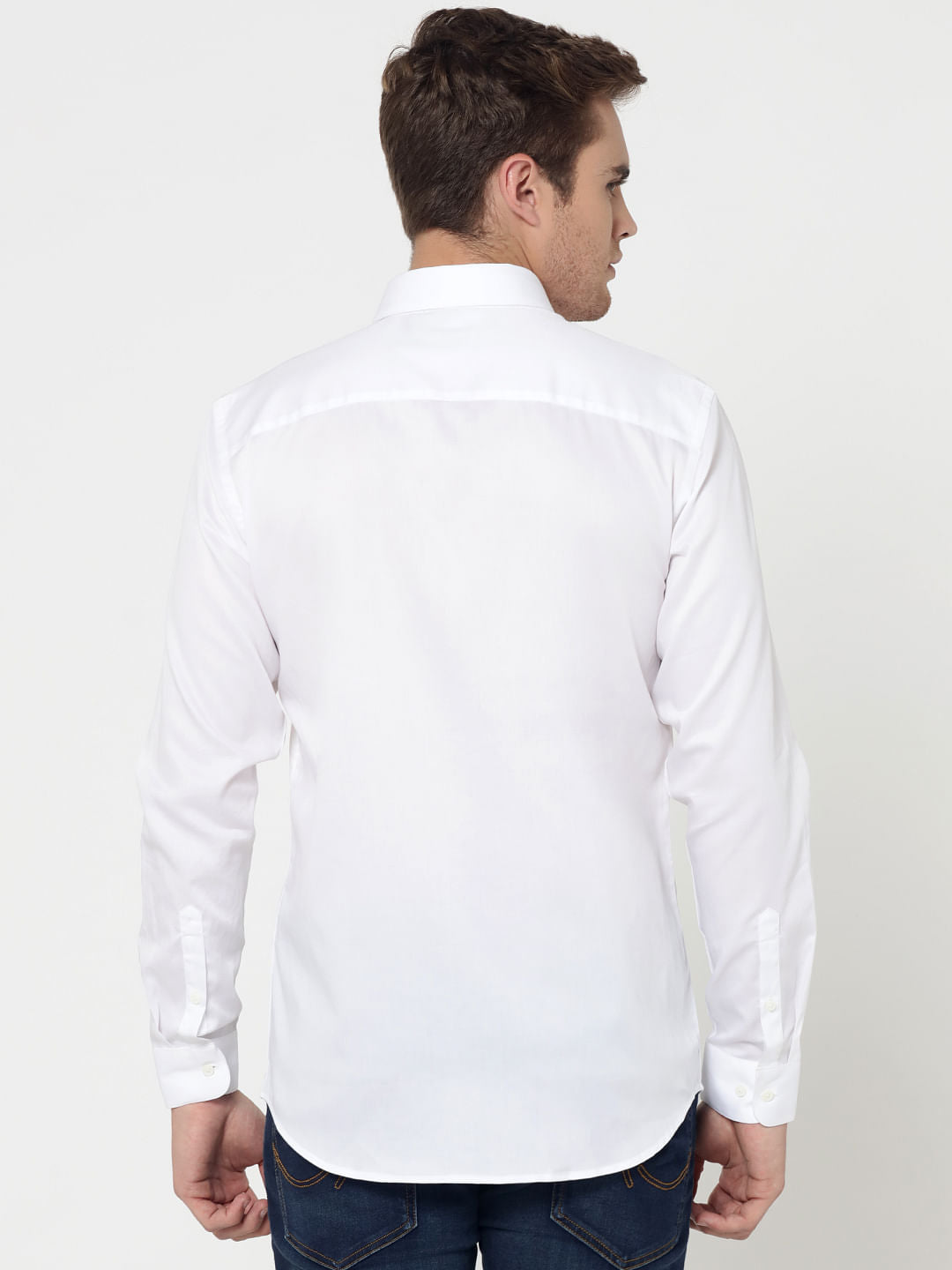 White Slim Fit Shirt