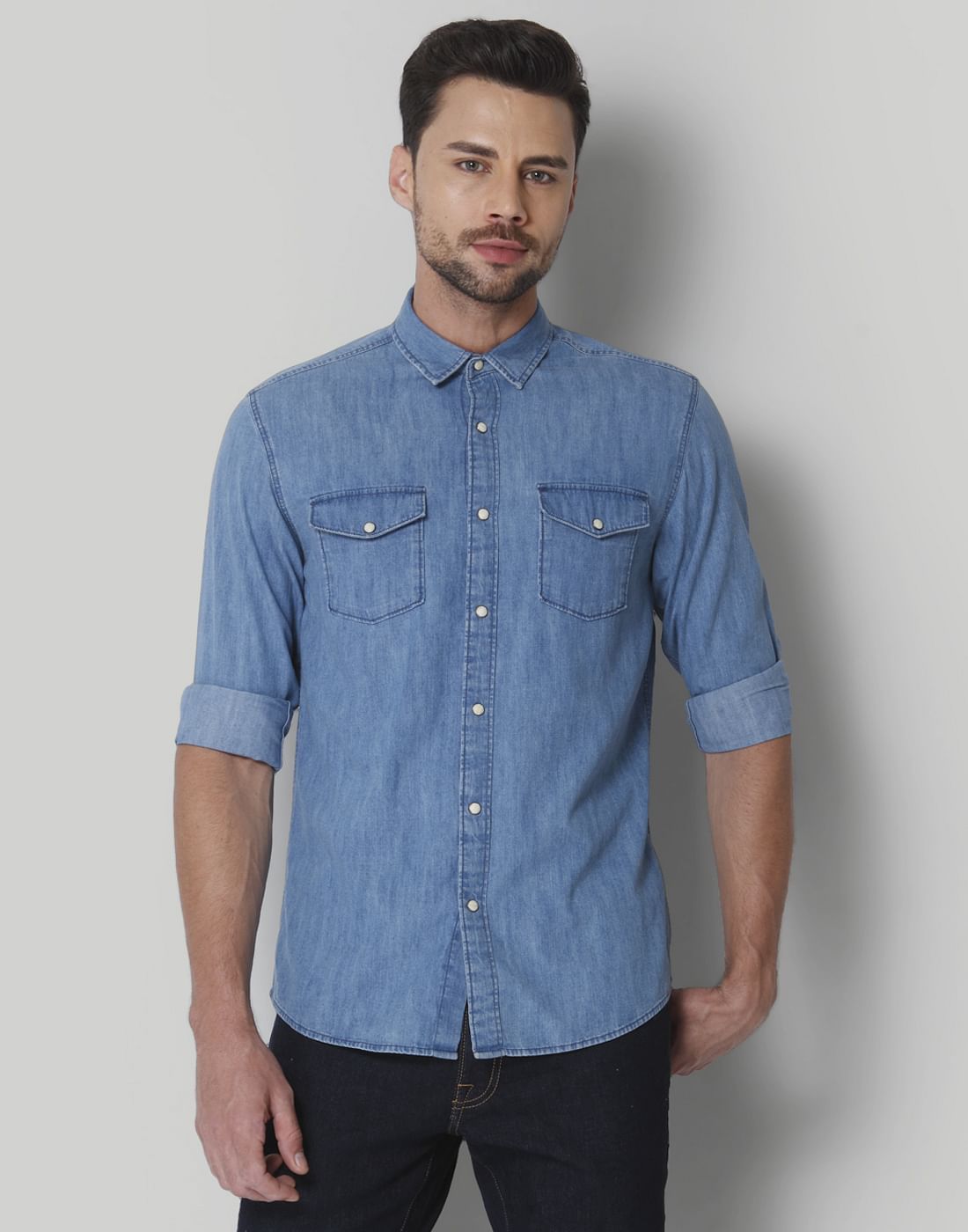 Light Blue Denim Shirt