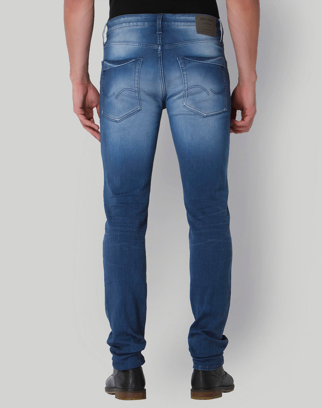 Blue Low Rise Slim Fit Jeans