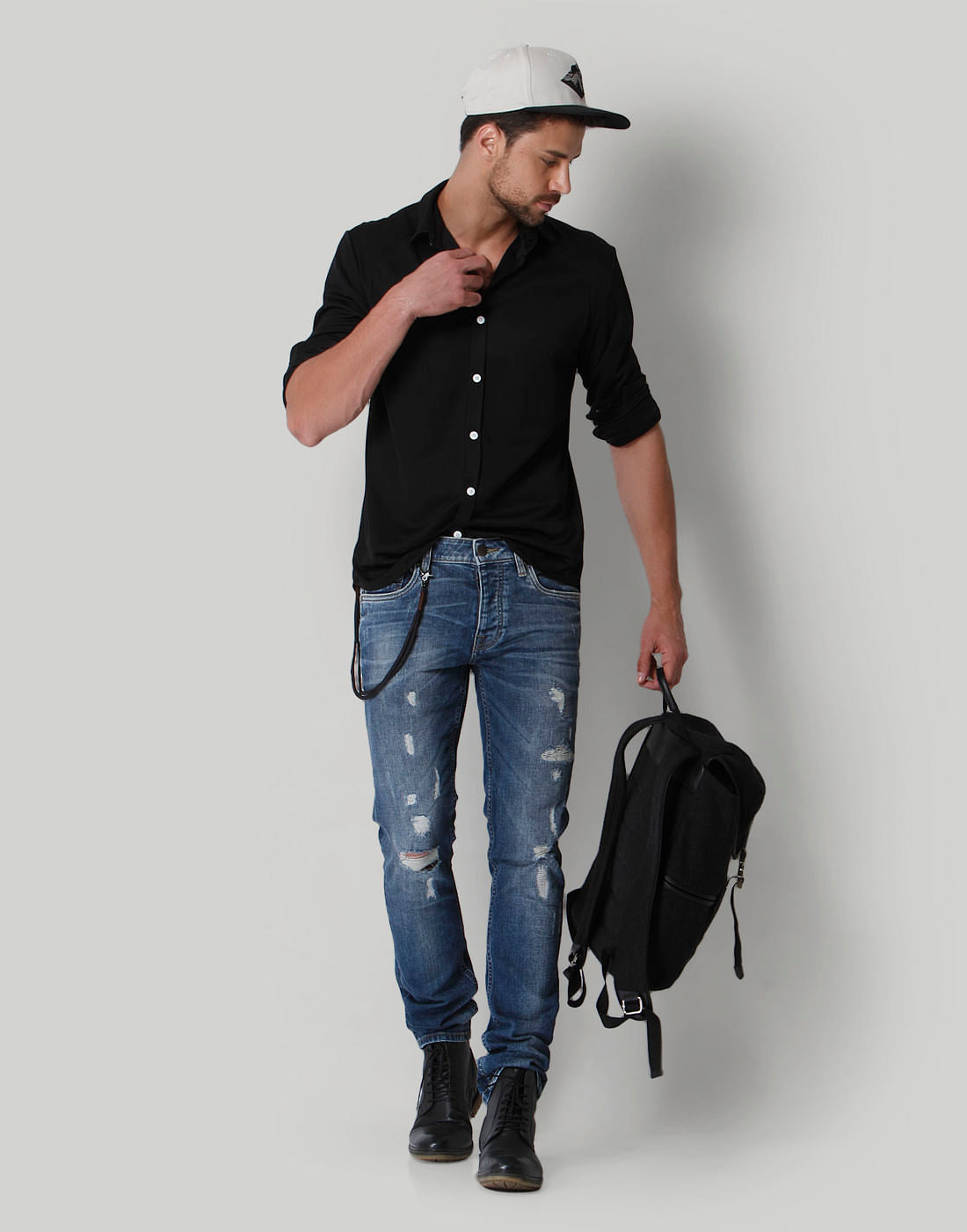 Black Solid Shirt