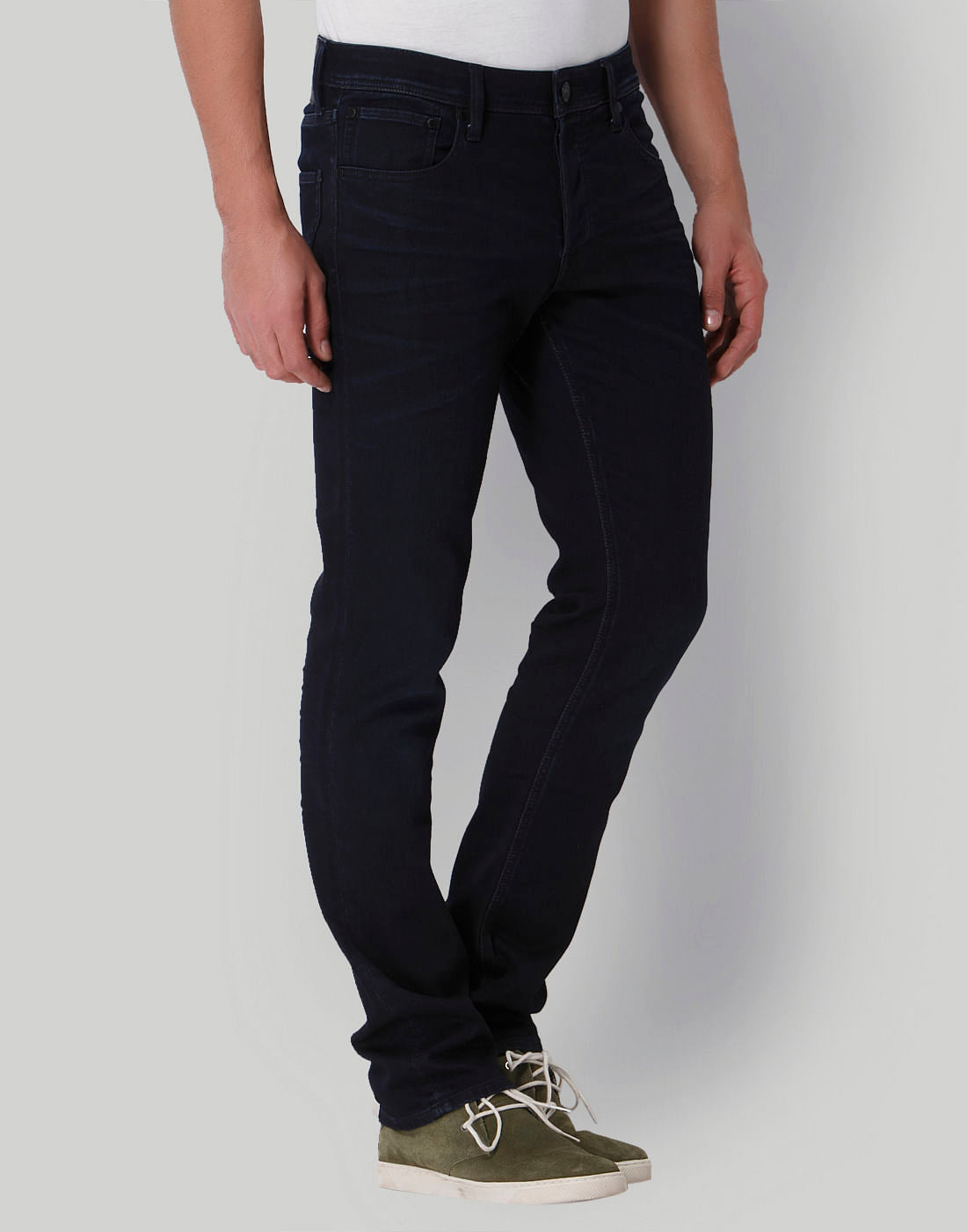 Dark Blue Low Rise Slim Fit Jeans