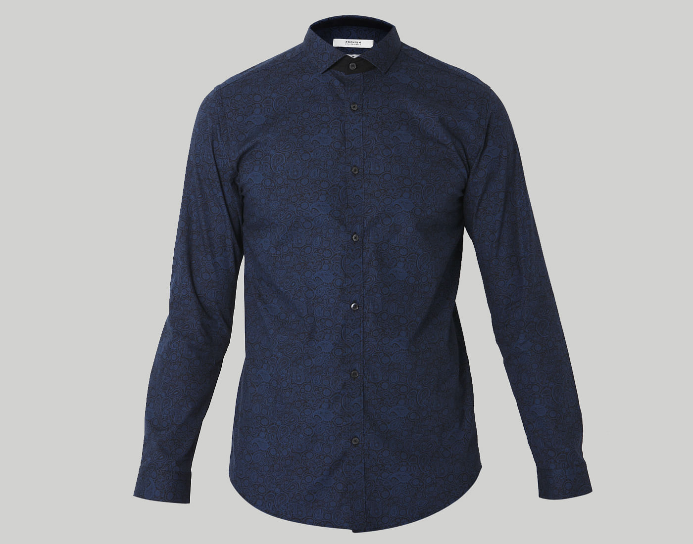 Blue Paisley Print Shirt