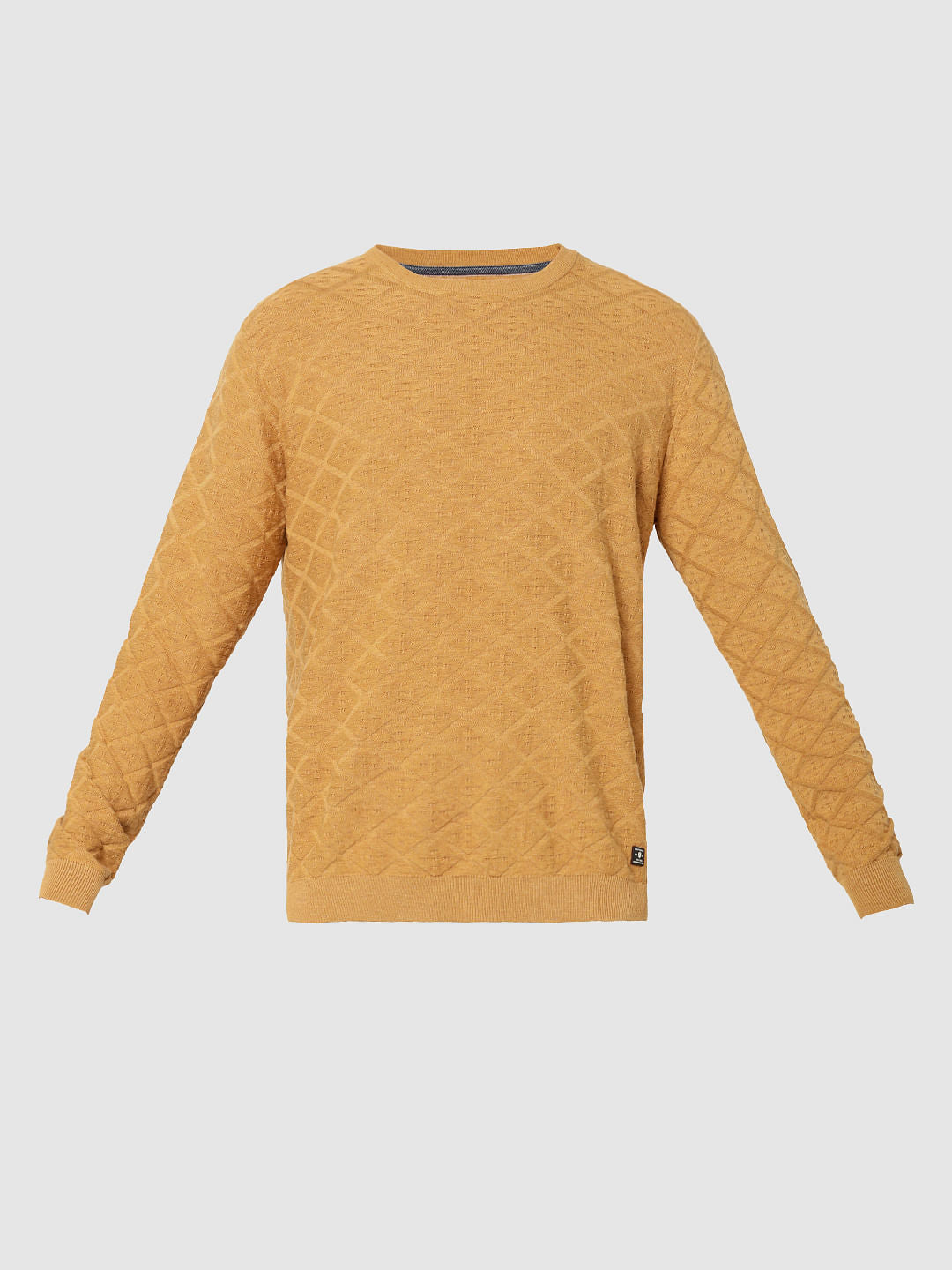 Mustard Jacquard Pullover