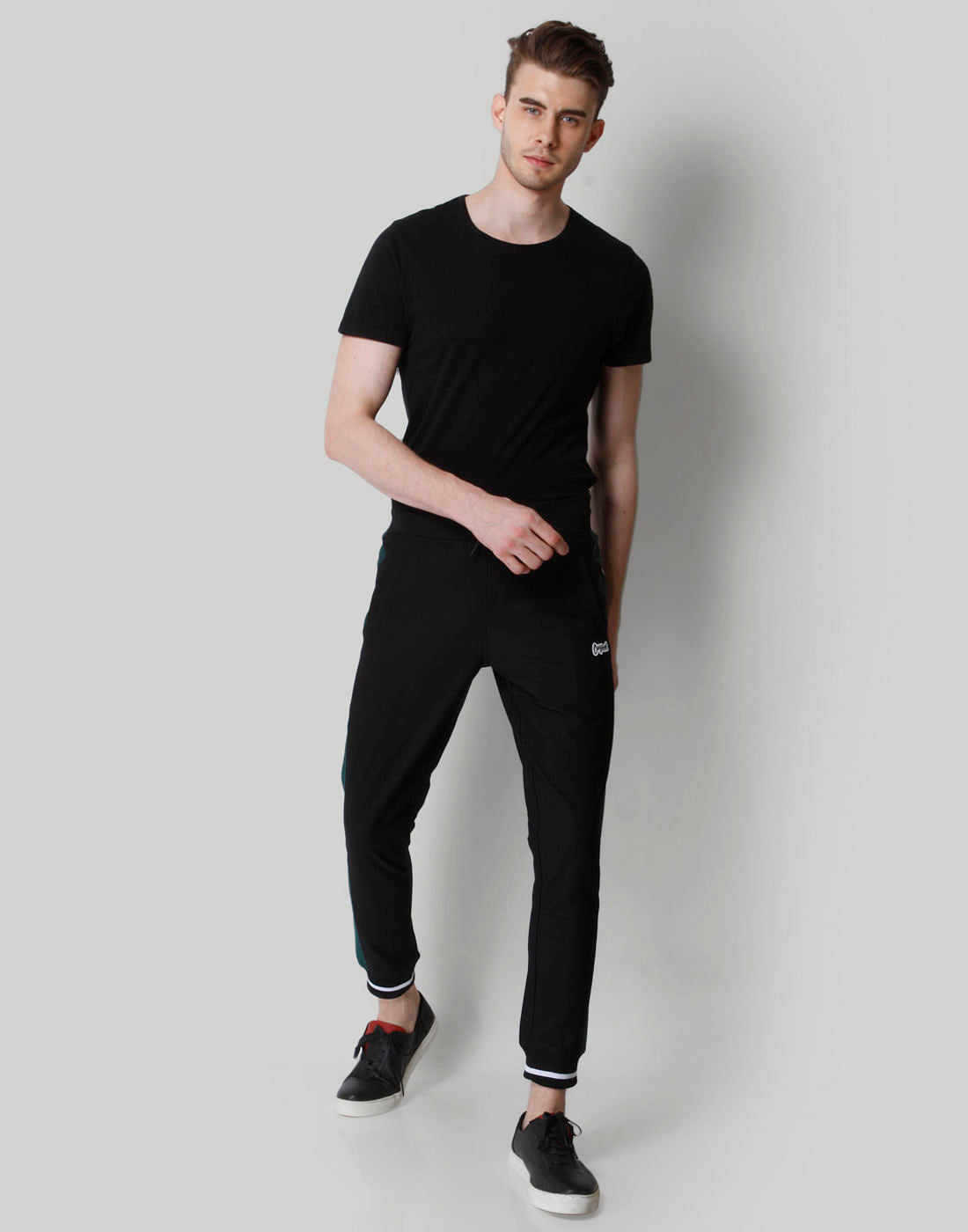 Black Tap Detail Sweatpants