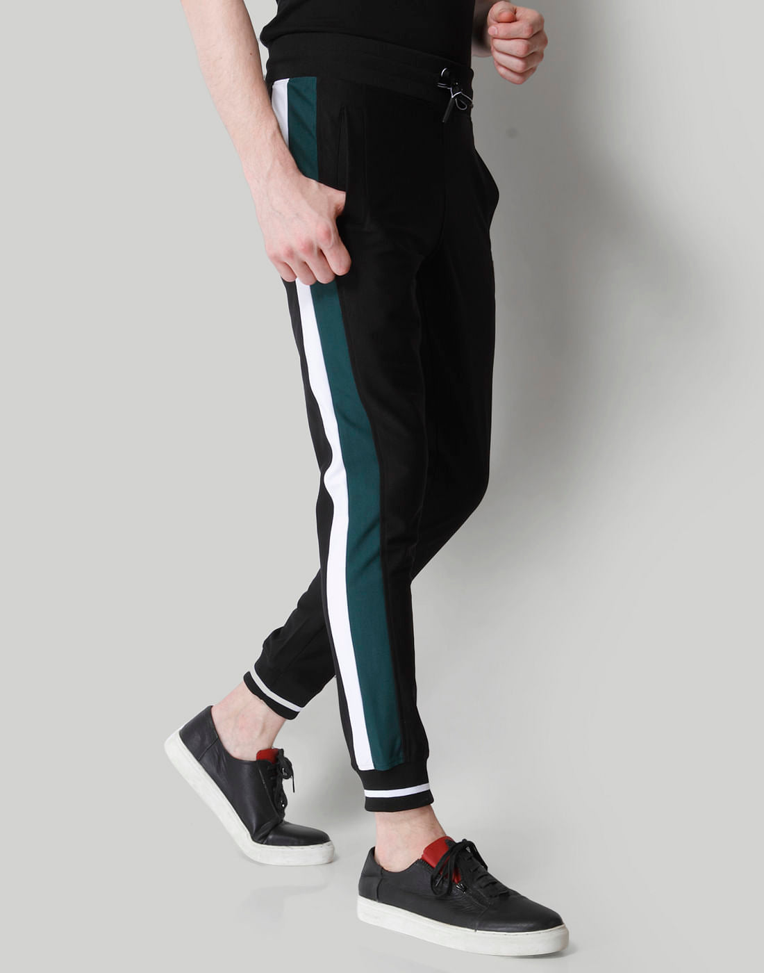 Black Tap Detail Sweatpants