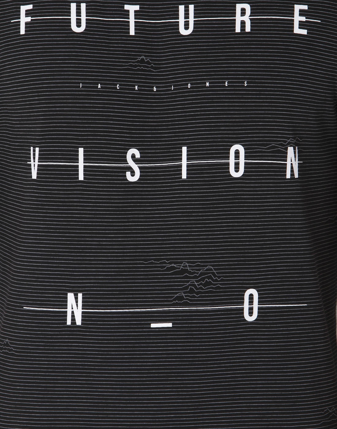 Black Text Print Crew Neck T-Shirt