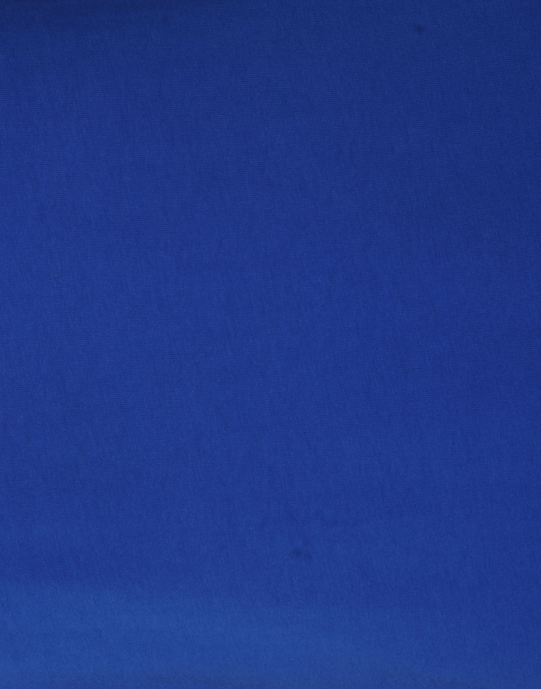 Blue Contrast Collar Band Crew Neck T-Shirt