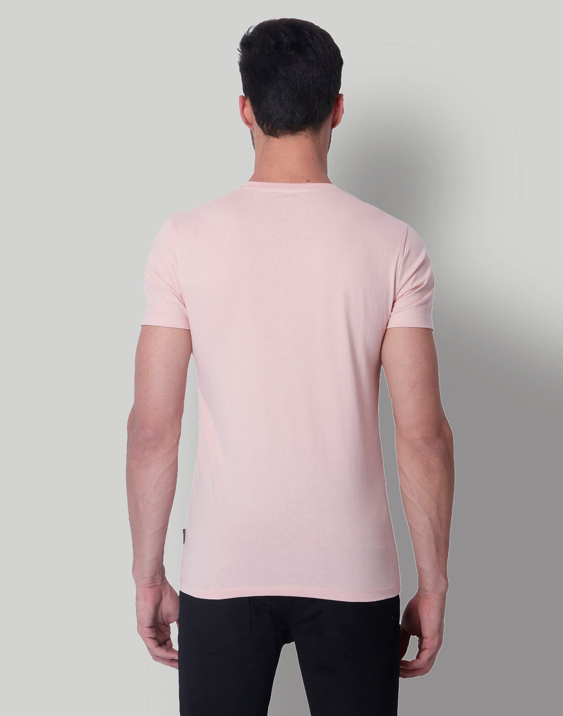 Pink & Blue Logo Print Crew Neck T-Shirt