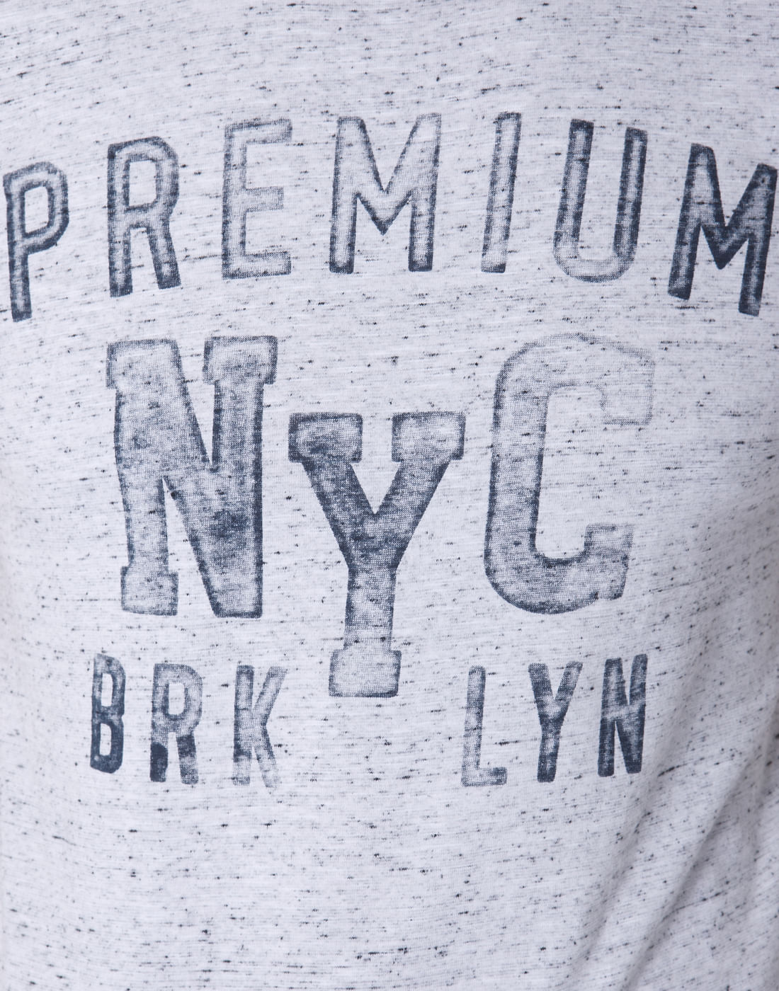 Grey Text Print Crew Neck T-Shirt