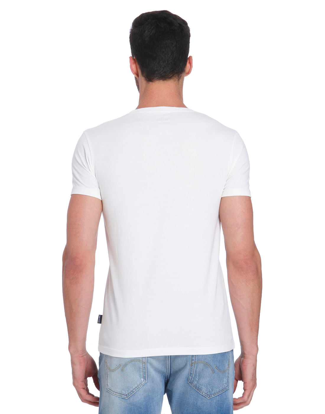 White Text & Cartman Print Crew Neck T-Shirt