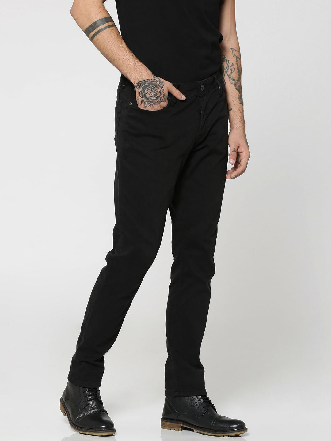 Black Glenn Slim Pants