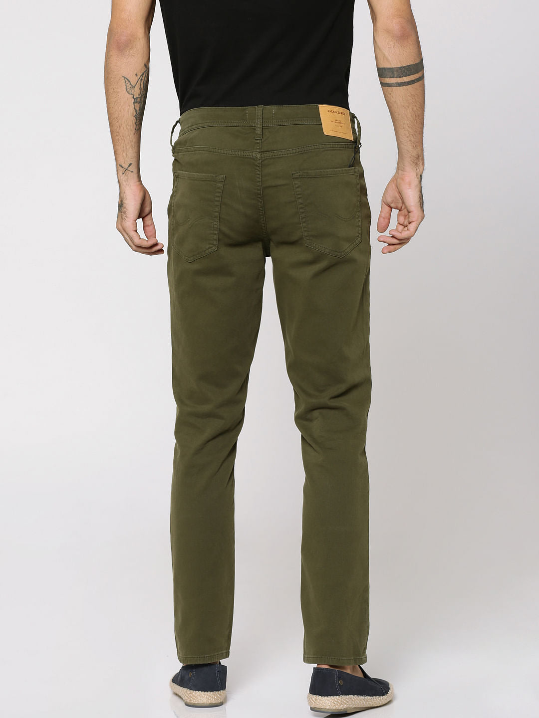 Olive Green Glenn Slim Fit Pants