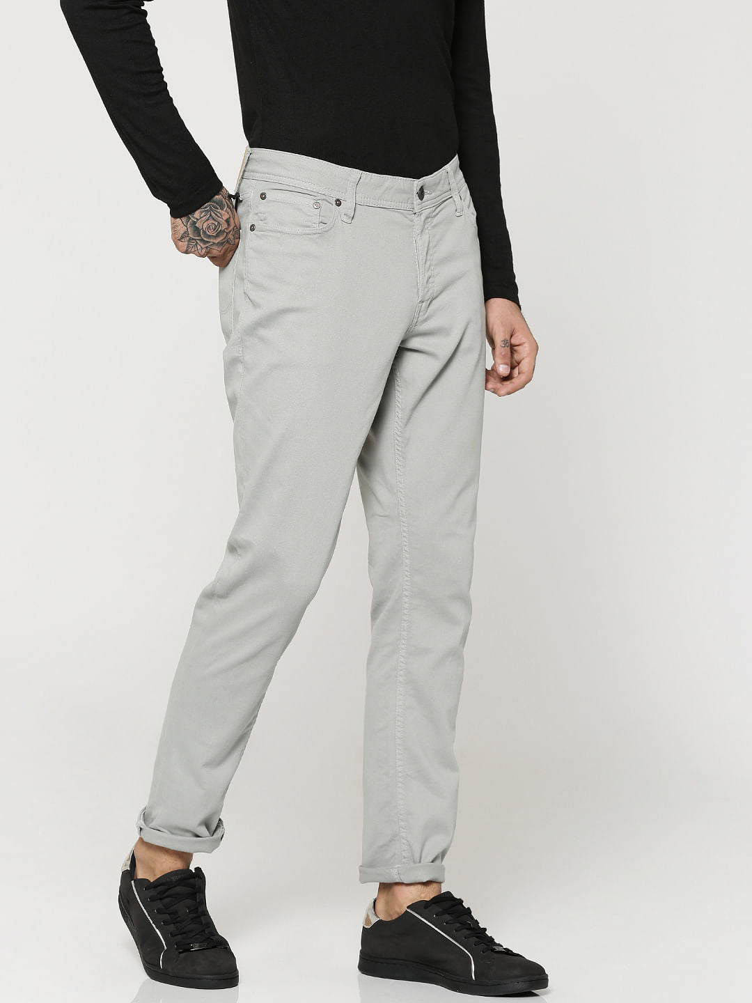 Grey Glenn Slim Fit Pants