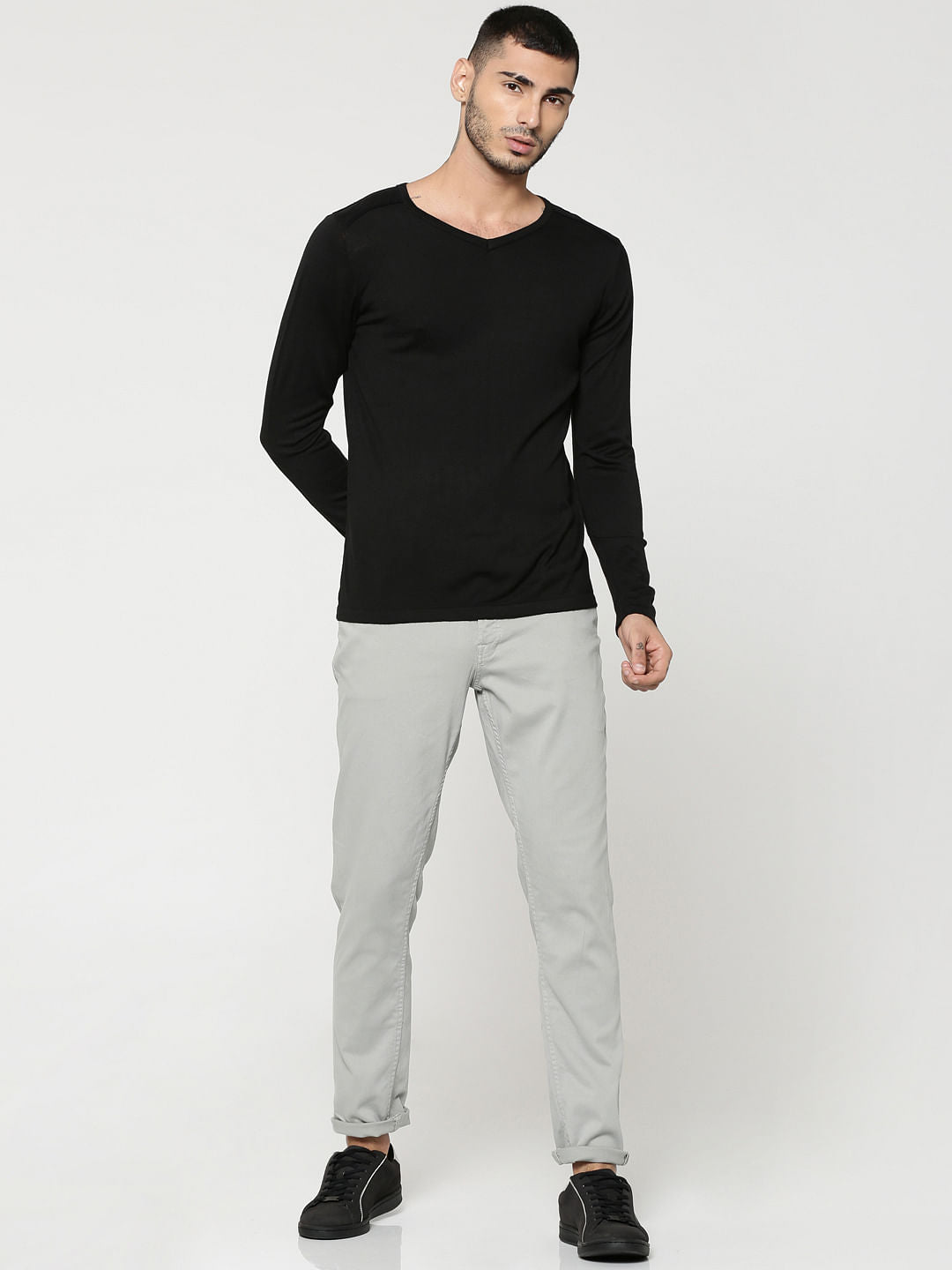 Grey Glenn Slim Fit Pants