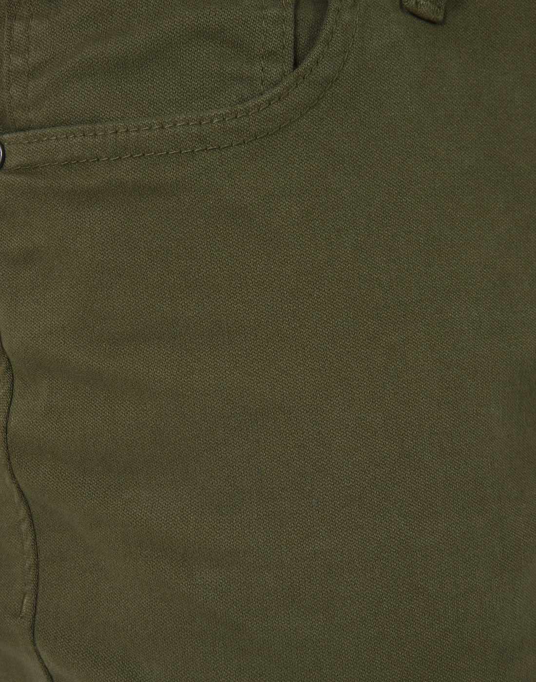 Green Mid Rise Slim Fit Chinos