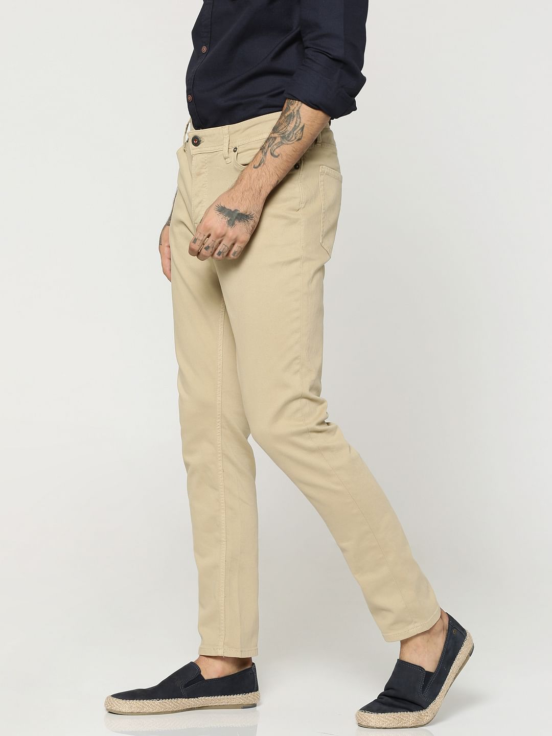 Khaki Glenn Slim Fit Pants