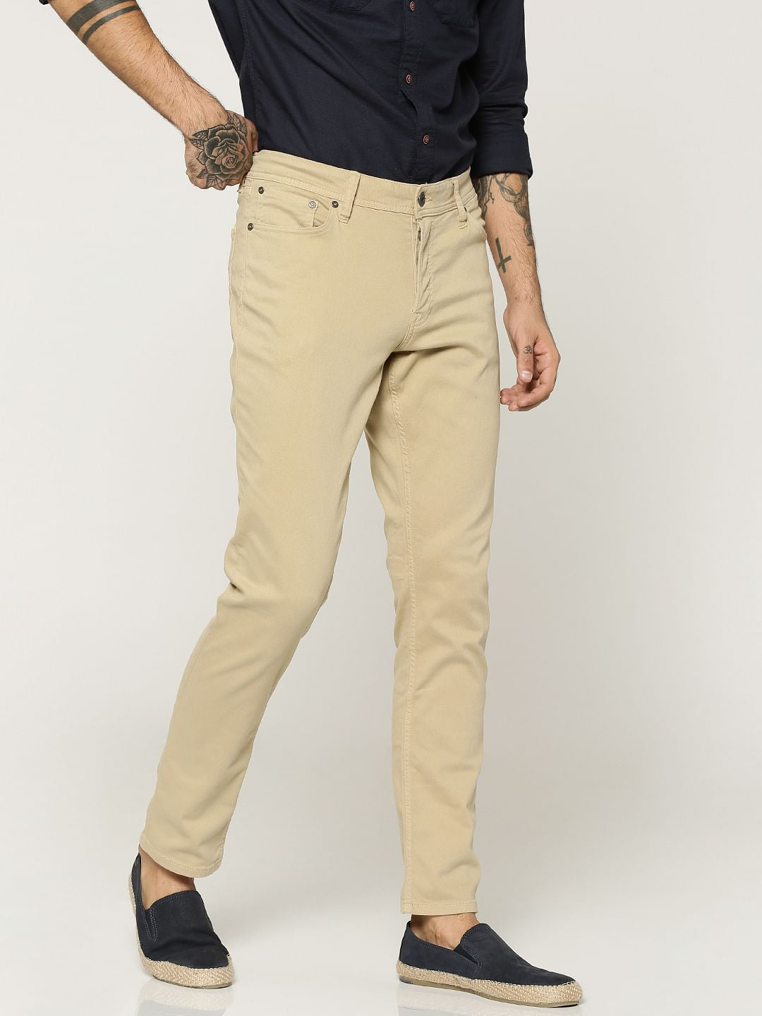 Khaki Glenn Slim Fit Pants