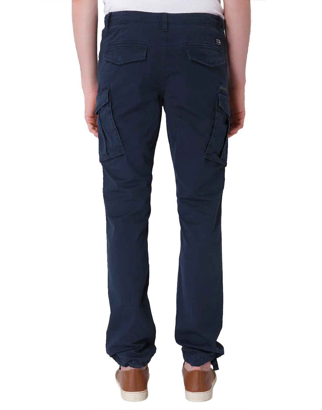 Blue Mid Rise Trouser