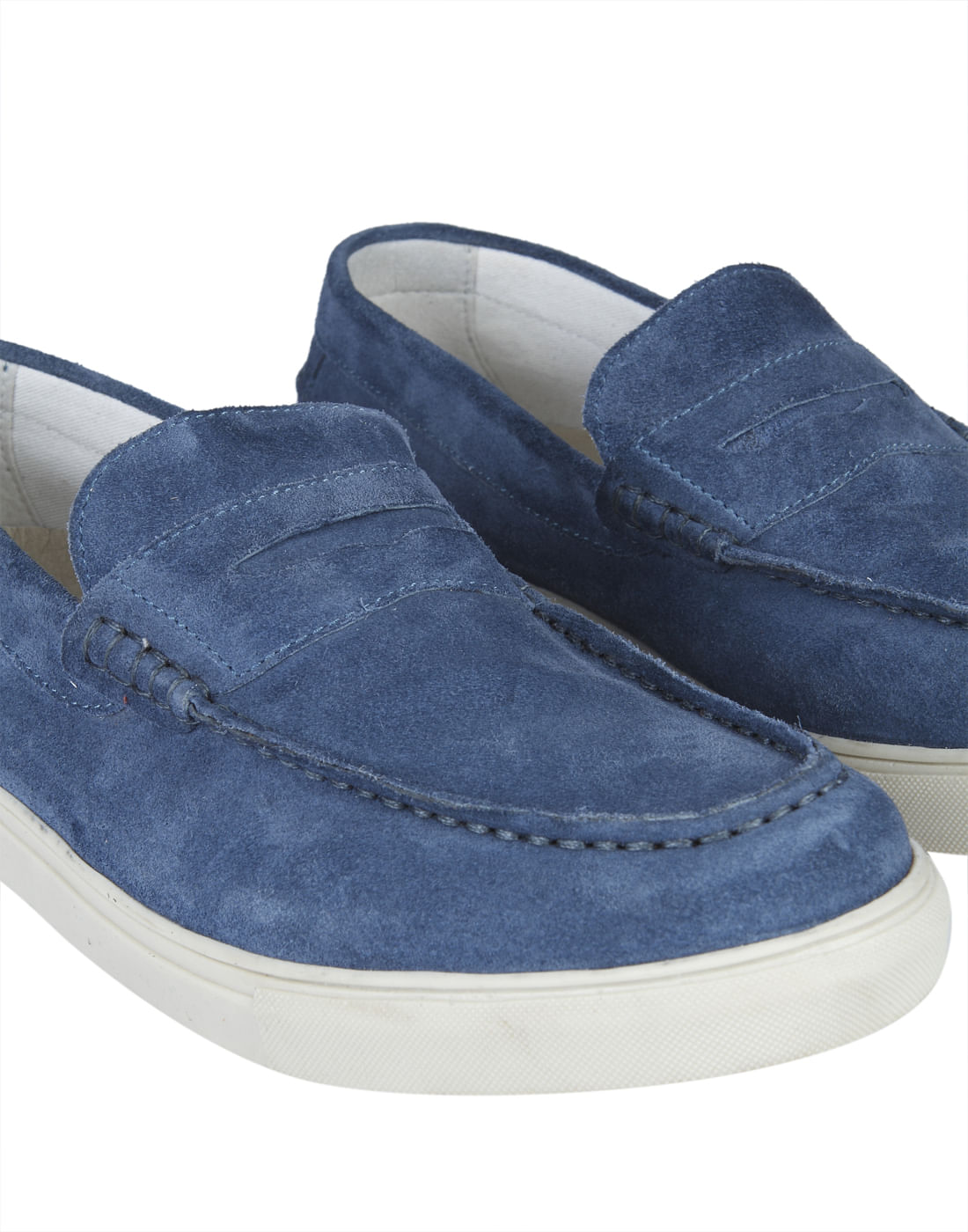 Blue Suede Loafers